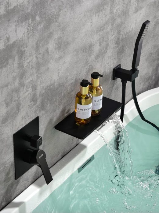 7 Wall Mounted Bathtub Faucets with Hand Shower