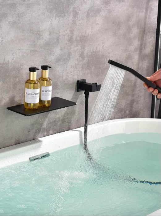7 Wall Mounted Bathtub Faucets with Hand Shower