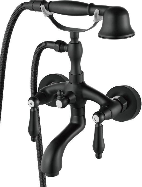 7 Wall Mounted Bathtub Faucets with Hand Shower
