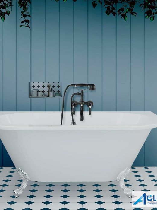 7 Wall Mounted Bathtub Faucets with Hand Shower