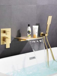 7 Wall Mounted Bathtub Faucets with Hand Shower