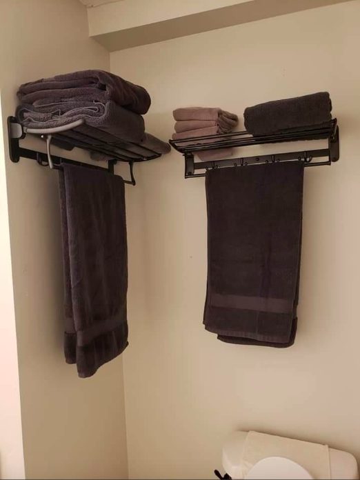 2. Wall Mounted Multifunctional Folding Towel Holder and Rack Hook