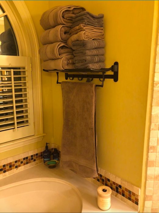 2. Wall Mounted Multifunctional Folding Towel Holder and Rack Hook