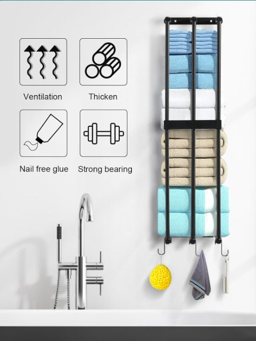 Wall Mounted Bathroom Towel Racks