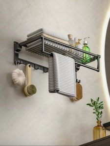 5 Wall Mounted Bathroom Towel Racks