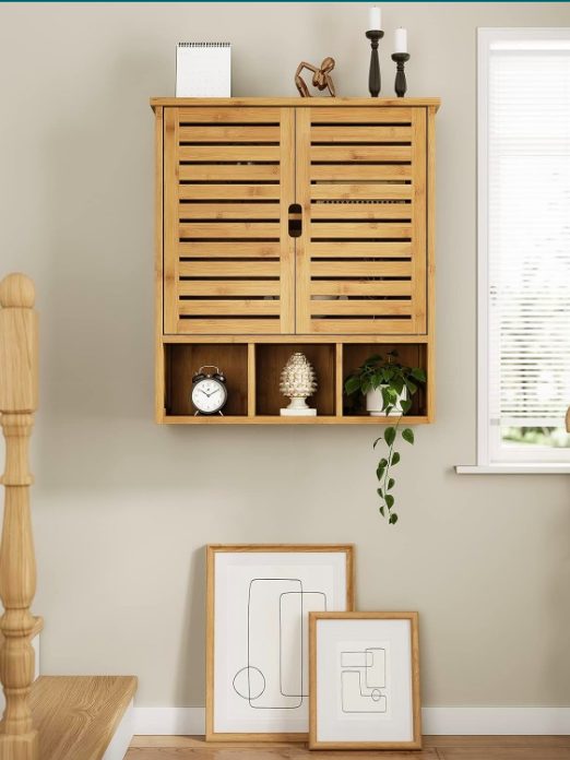 Natural Wood Bathroom Cabinets