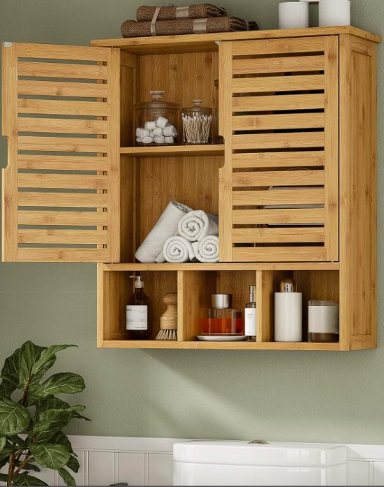 Natural Wood Bathroom Cabinets