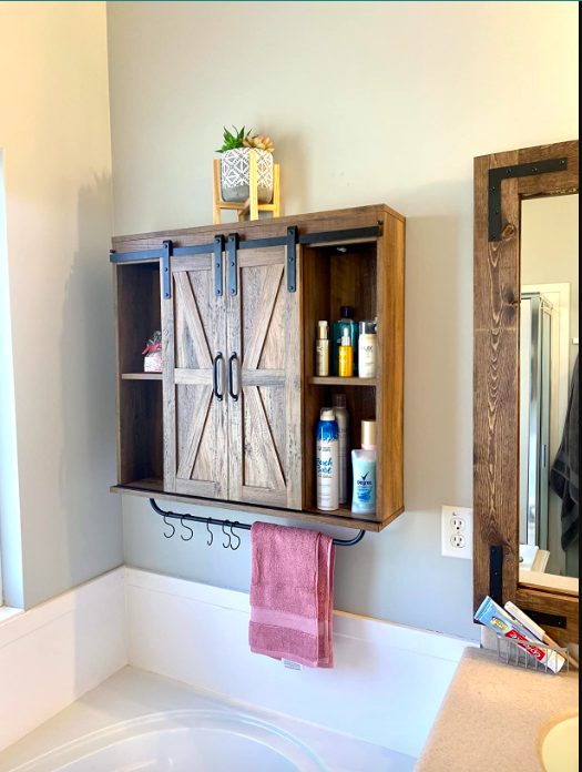 Natural Wood Bathroom Cabinets